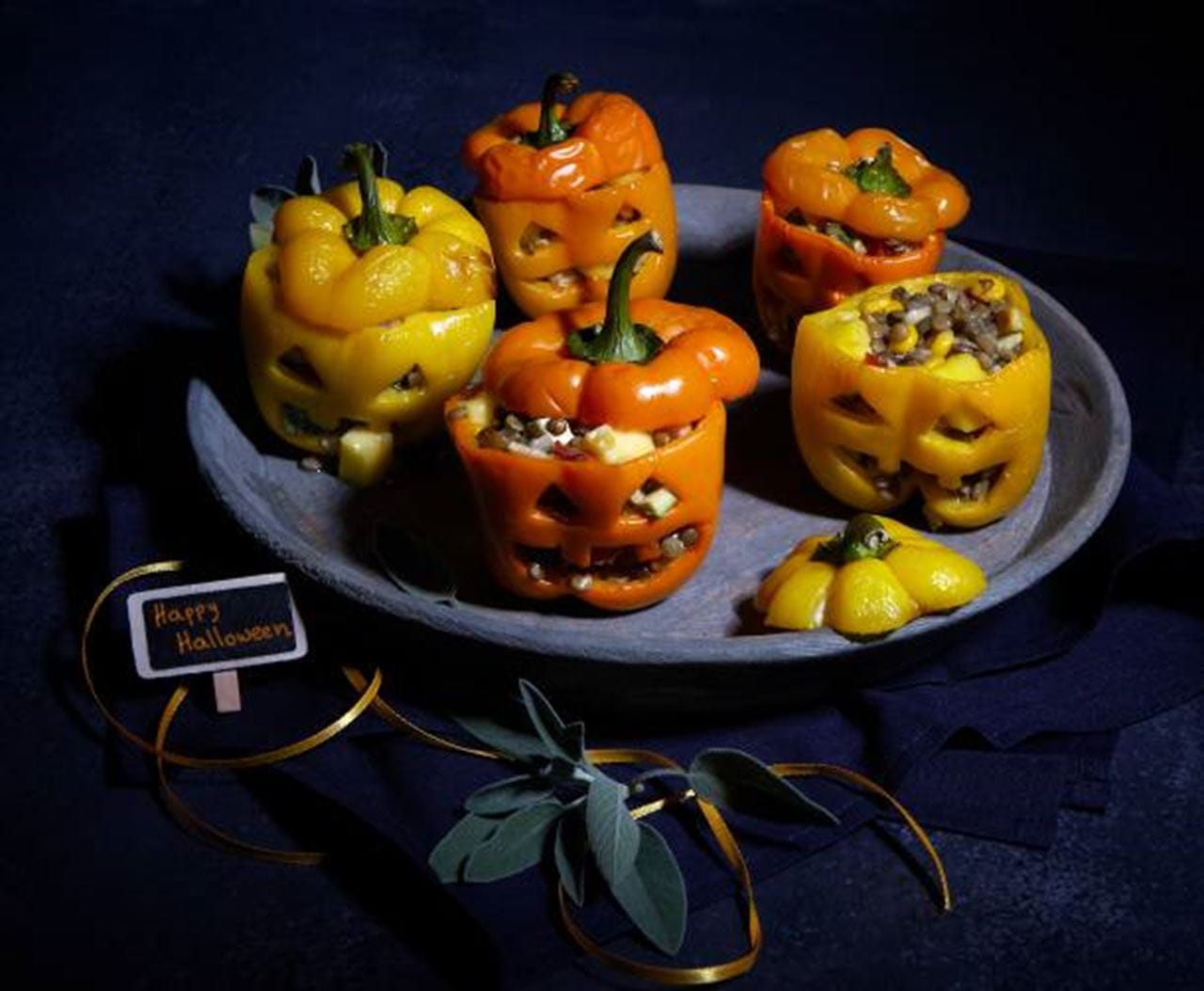 recipe image Halloween Stuffed Peppers
